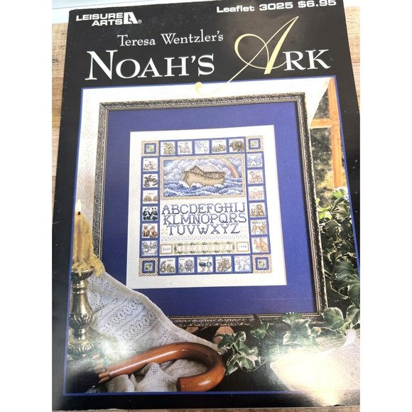 Teresa Wentzler Noahs Ark Cross-Stitch Pattern Booklet By Leisure Arts - Picture 2 of 4